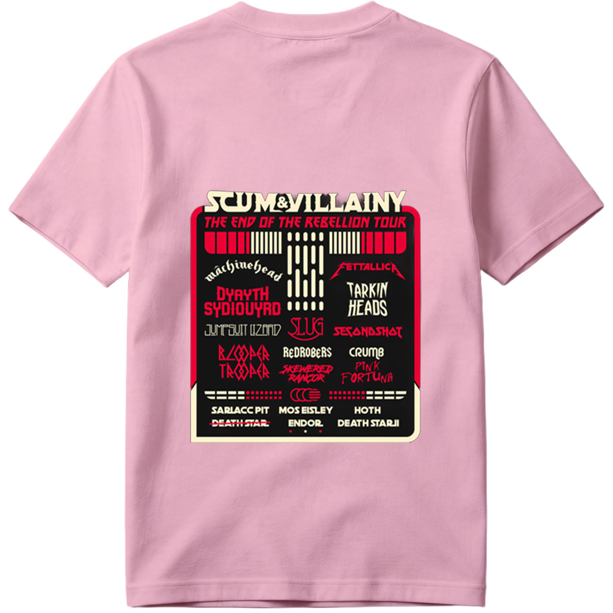 Scum & Villainy: The End of the Rebellion Tour – Star Wars Inspired Band Lineup - Tee