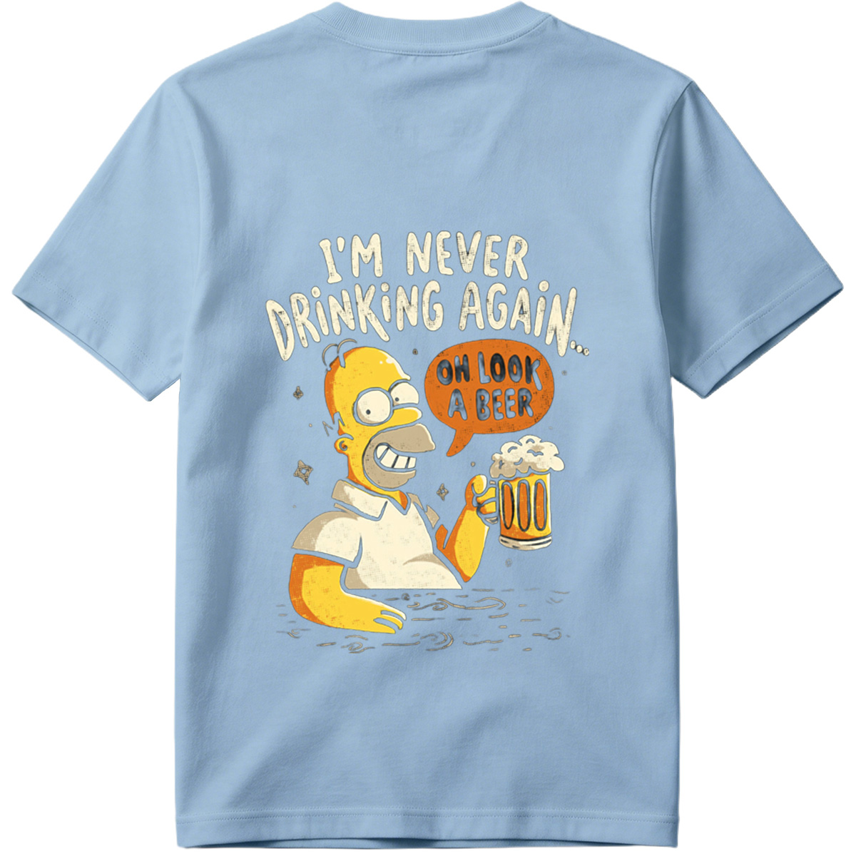Homer Simpson I'm Never Drinking Again - Tee