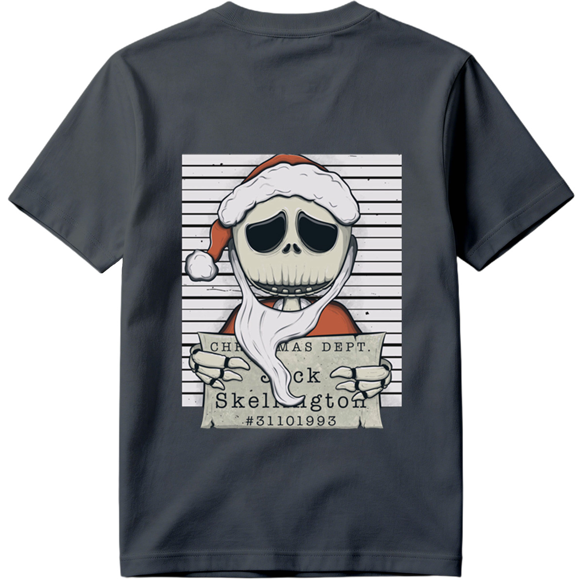 Jack Skellington Christmas Dept Mugshot - Tee