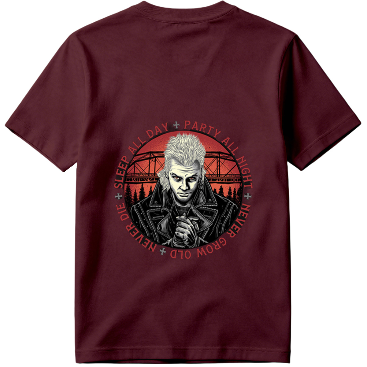 Johnny Silverhand: Sleep All Day, Party All Night, Never Grow Old, Never Die - Tee