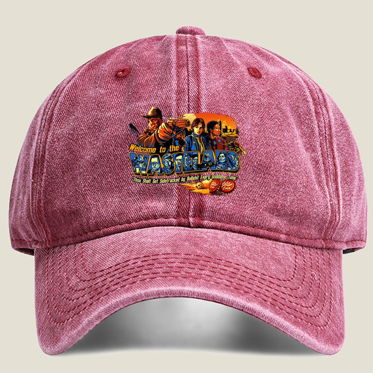 Fallout: Welcome to the Wasteland – Vault Dweller, Ranger, and Companion - Washed Denim - Baseball Cap