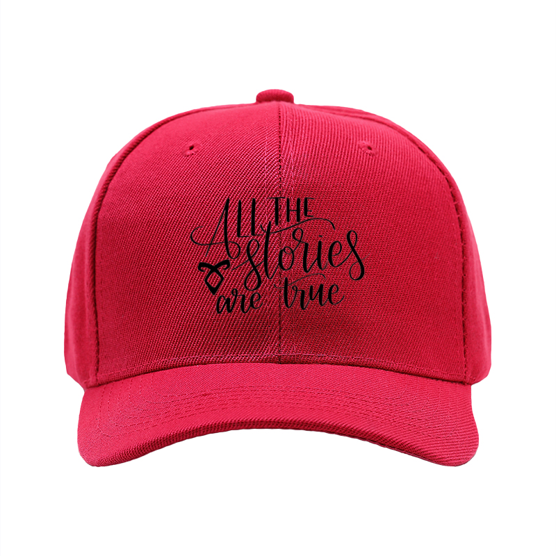 1pc New Baseball Cap All The Stories Are True Print Unisex Adjustable Hat for Outdoor Activities and Daily Wear Suitable for Adults and Teens