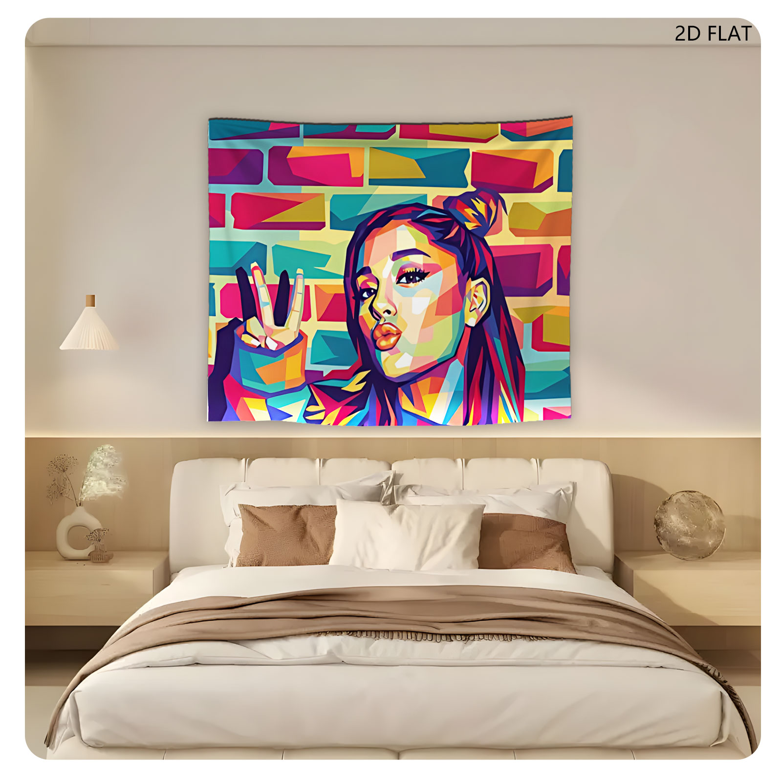 Ariana Grande Pop Art Portrait - Tapestry