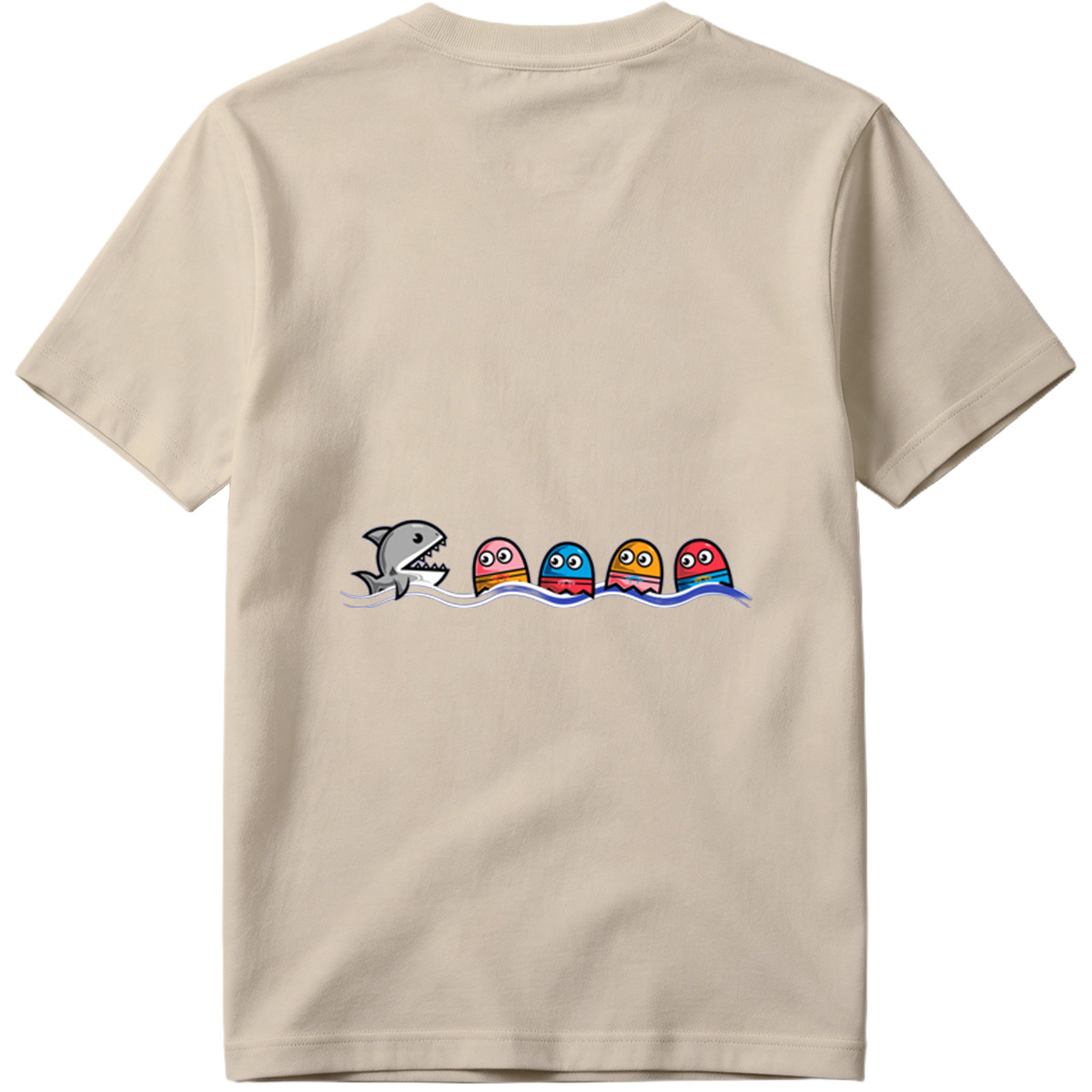 Pac-Man and the Shark - Tee