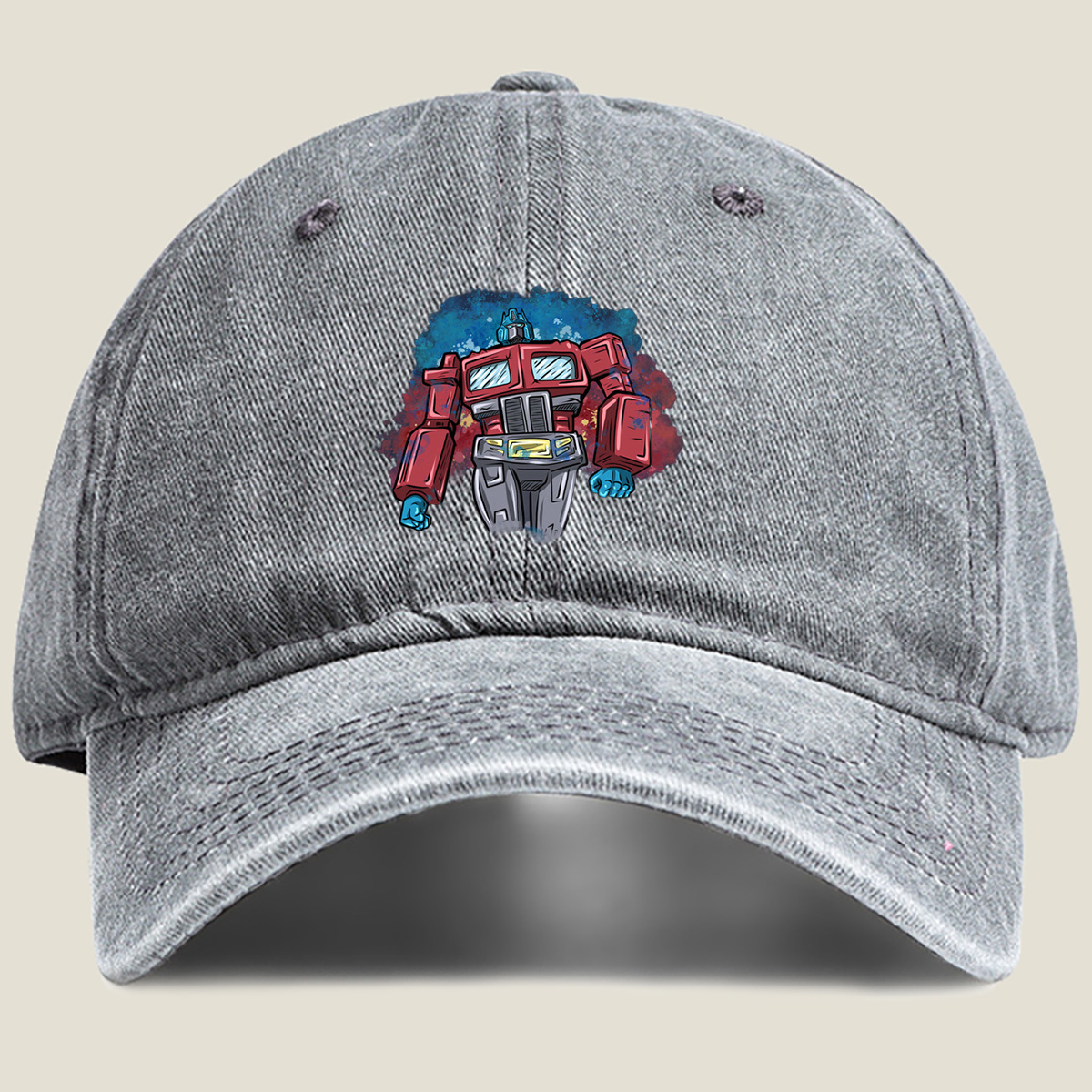 Transformers Optimus Prime - Washed Denim - Baseball Cap