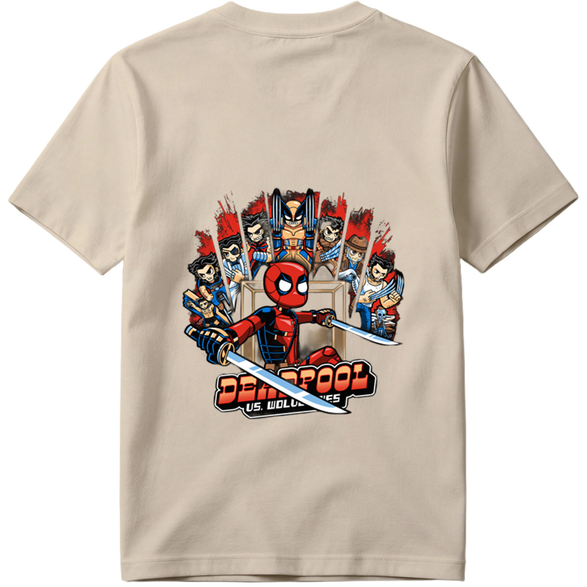 Deadpool vs. Wolverines - Tee