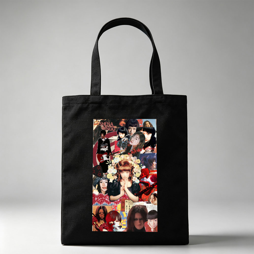 Shena Ringo Collage - A Vibrant Montage of Music, Fashion, and Artistic Expression - Canvas tote bags