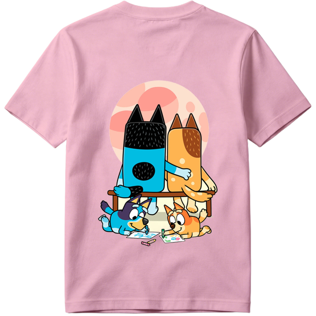 Bluey and Bingo Drawing with - Tee