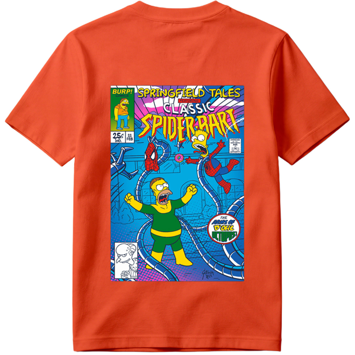 Springfield Tales Featuring Classic Spider-Bart: The Arms of D'Ohc Octopus - Tee