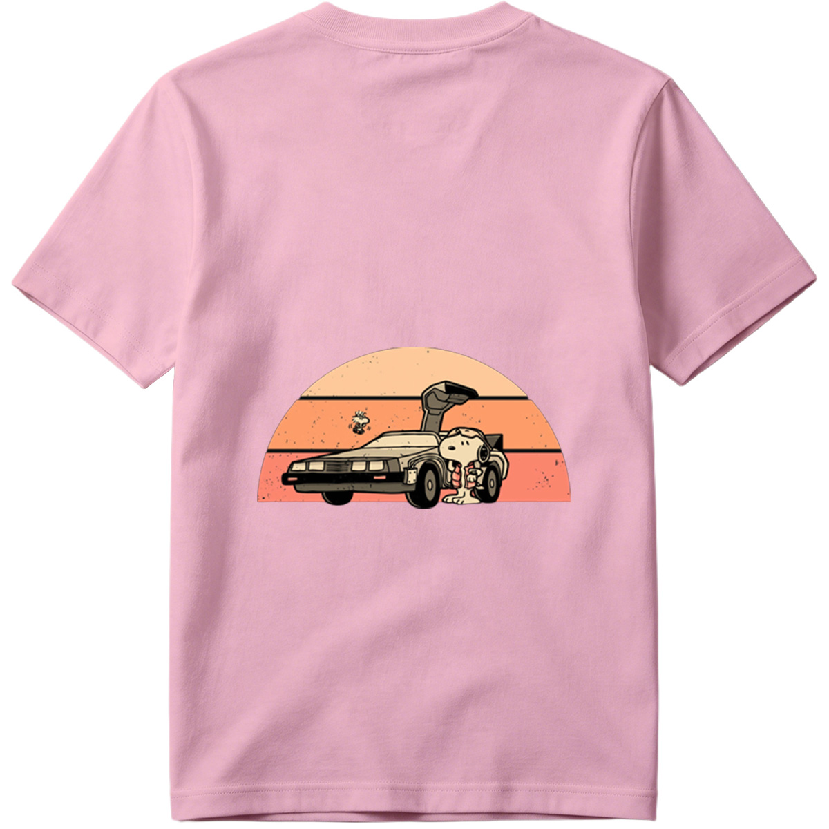 Snoopy and Woodstock in a DeLorean - Tee