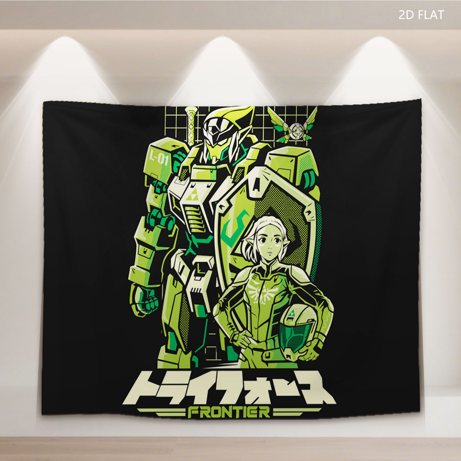 Transformers Frontier: Link and Zelda in Mecha Armor - Tapestry