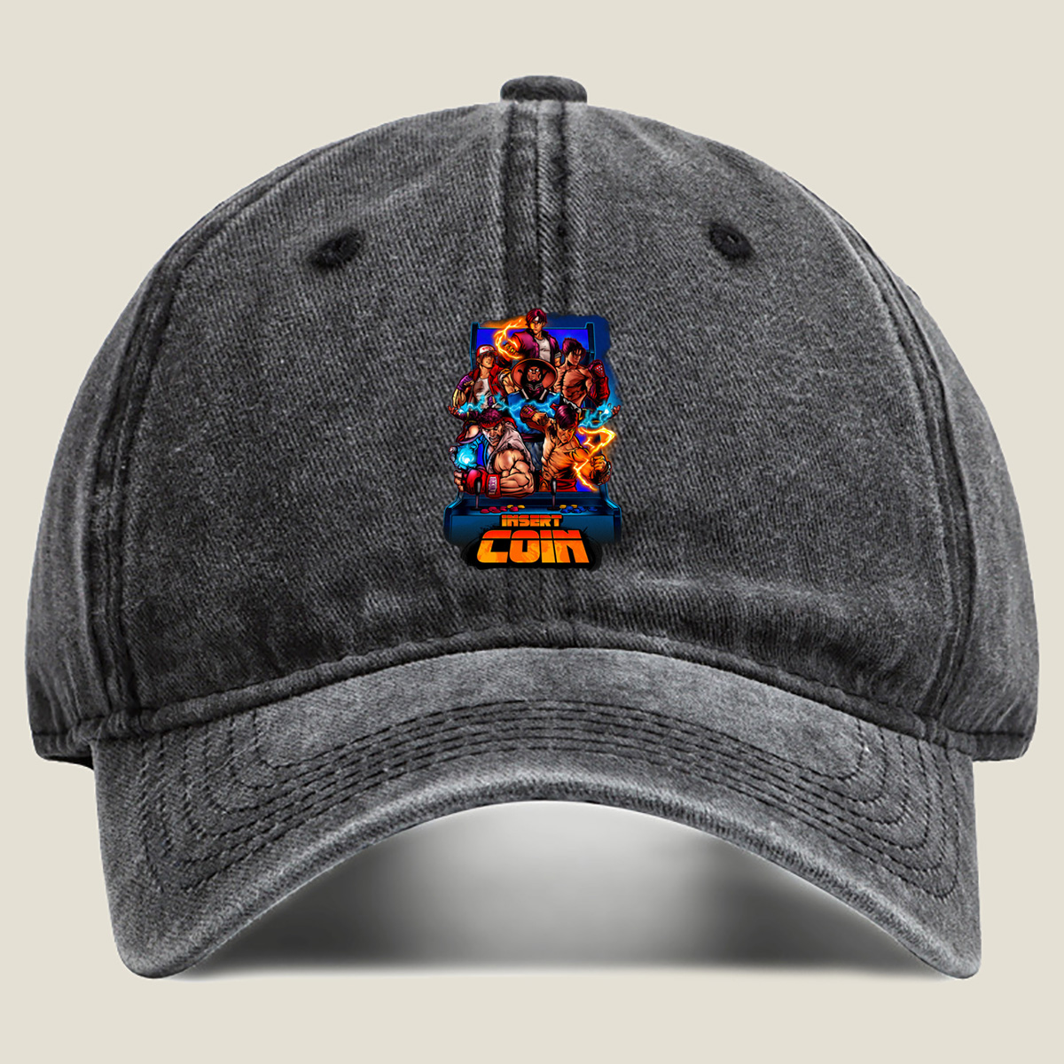 Street Fighter: Ryu, Ken, Chun-Li, Guile, Zangief, M. Bison - Washed Denim - Baseball Cap