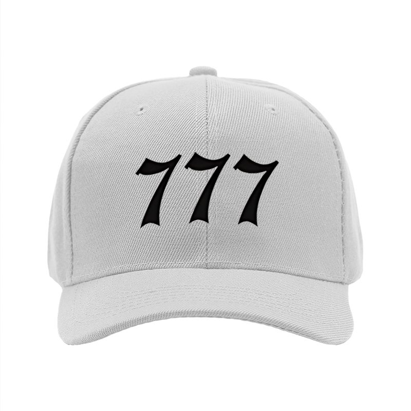 1pc New Baseball Cap with 777 Print Design Unisex Adjustable Hat for Outdoor Activities and Casual Wear Suitable for Adults and Teens