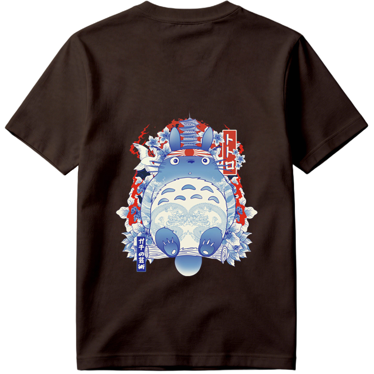 Totoro in Traditional Japanese Art Style - Tee