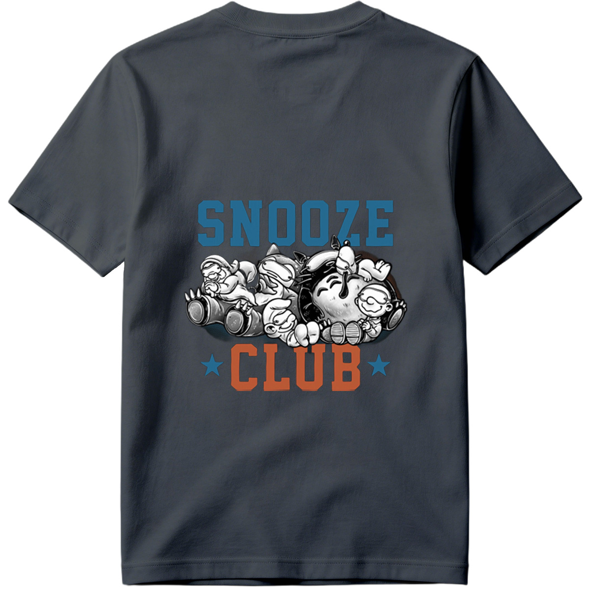 Snooze Club: Mickey, Minnie, Donald, Goofy, and Pluto Sleeping Together - Tee