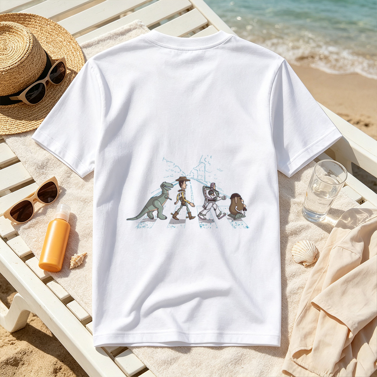 Toy Story Characters Crossing the Street - Tee