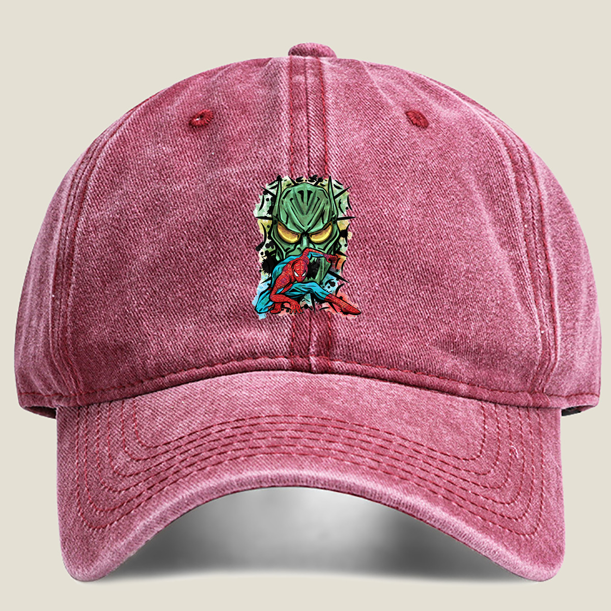 Spider-Man vs Green Goblin - Washed Denim - Baseball Cap