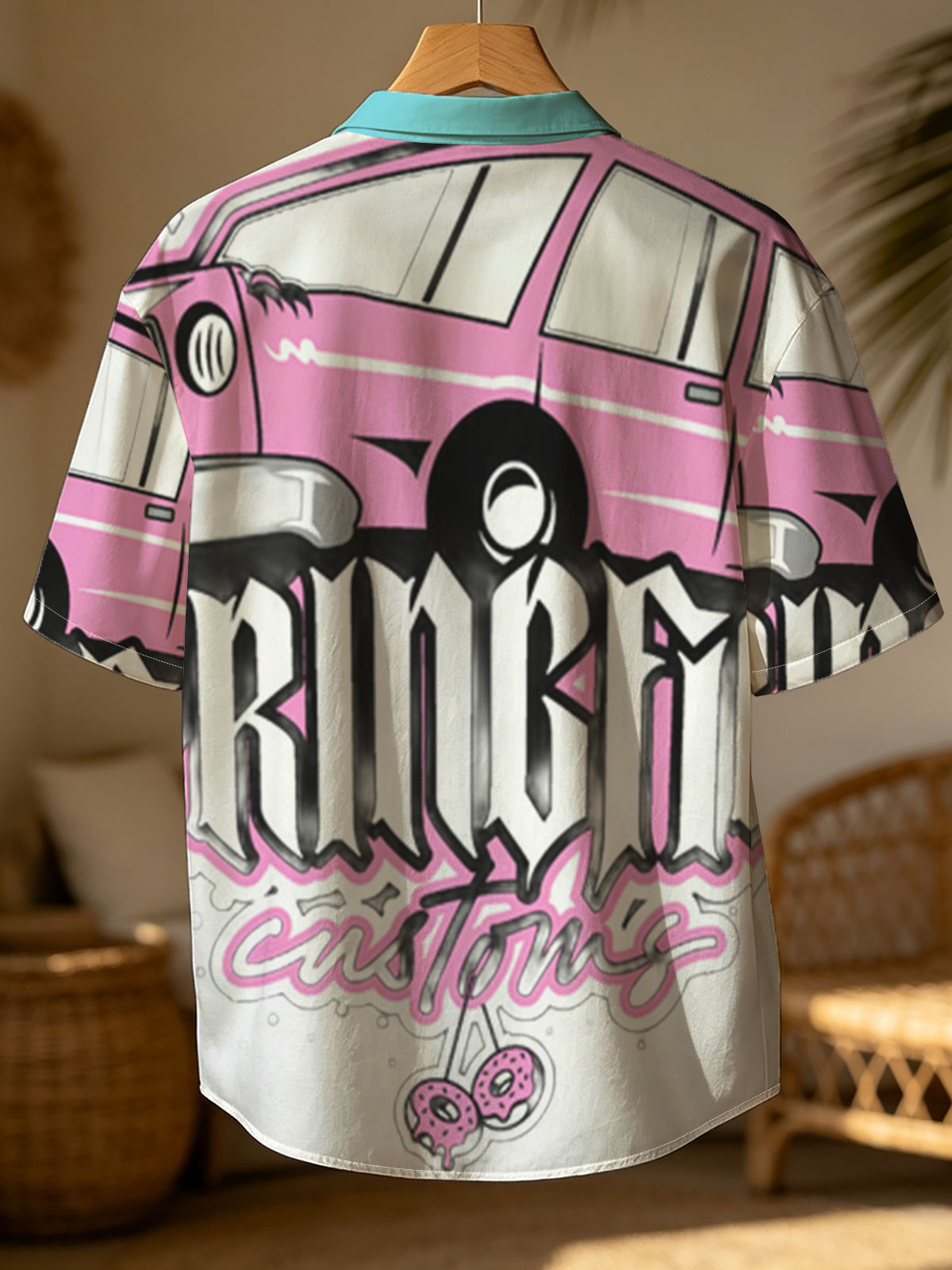 Springfield Customs Pink Car Logo -  Shirt
