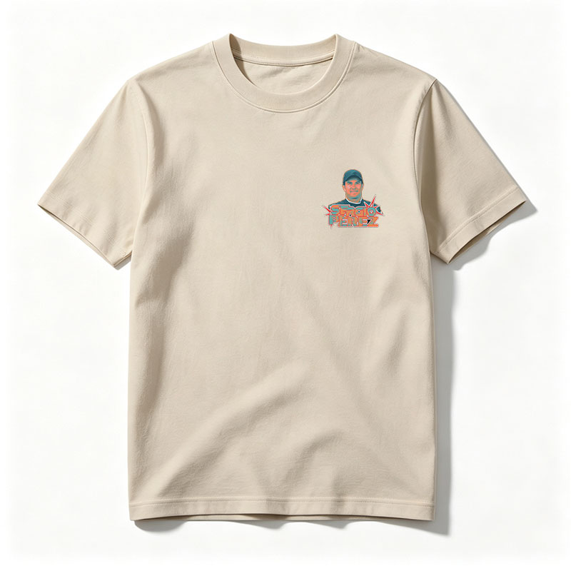 Sergio Perez Racing Driver Portrait - Tee