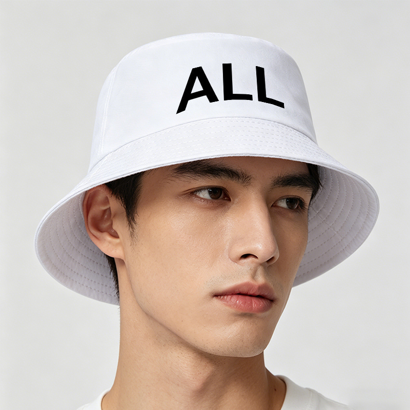 Unisex Bucket Hat with Abstract A Logo Print - Classic Cotton Sun Hat for Outdoor Activities, Beach, Travel, and Casual Wear - Suitable for Men and Women Seeking Stylish and Functional Headwear