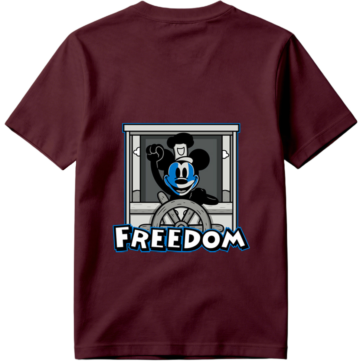 Mickey Mouse Freedom Steering Wheel Design - Tee