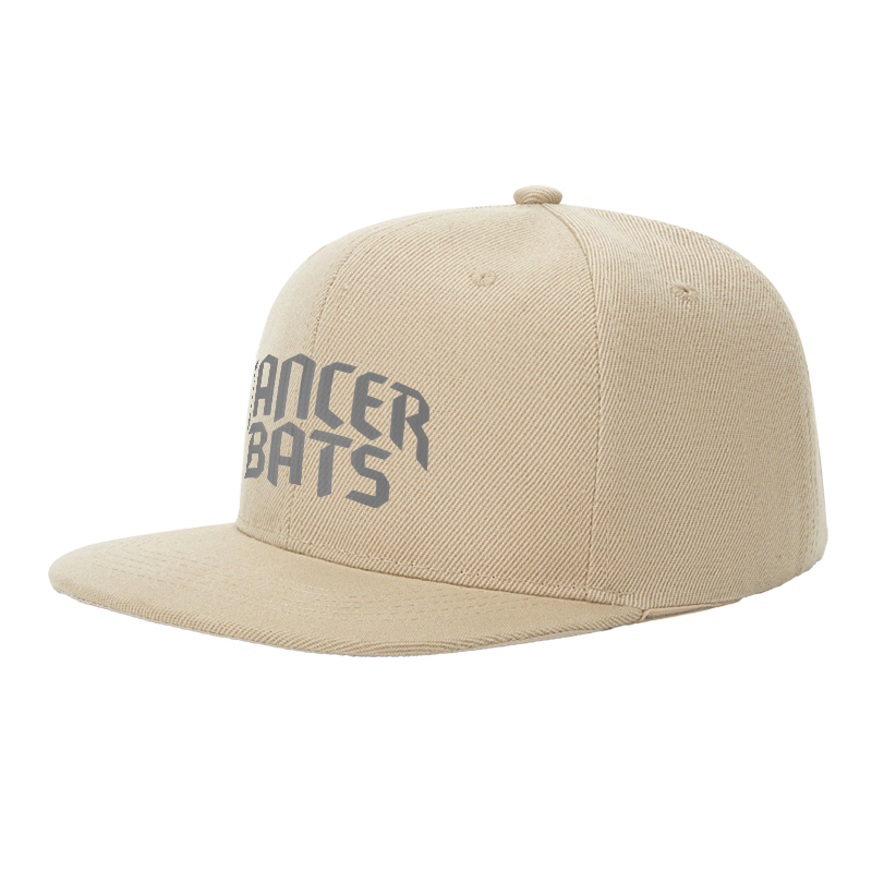 Flat Brim Baseball Cap Cancer Bats Logo Print Streetwear Underground Skate Brand for Basketball Court Urban Streets Skatepark Fit for Skaters Rappers Streetwear Enthusiasts