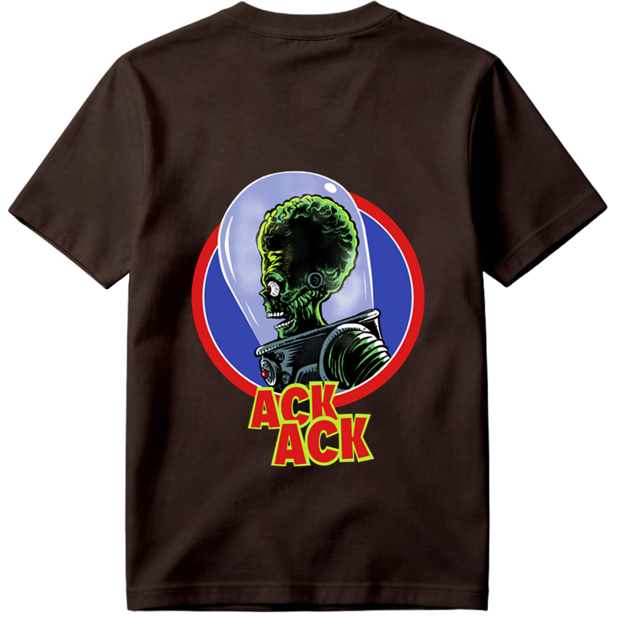 Ack Ack: Green Alien in Space Helmet - Tee