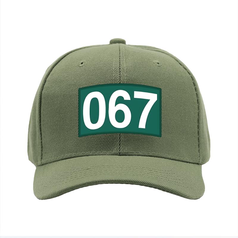 1pc New Baseball Cap with 067 Number Print and Bold Design Unisex Adjustable Hat for Outdoor Activities Sports Fans and Casual Wear Adults and Teens