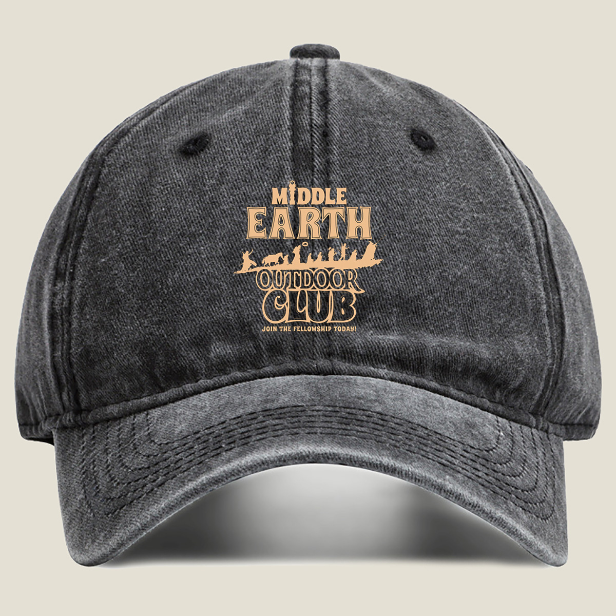 Middle Earth Outdoor Club: Fellowship Adventure - Washed Denim - Baseball Cap