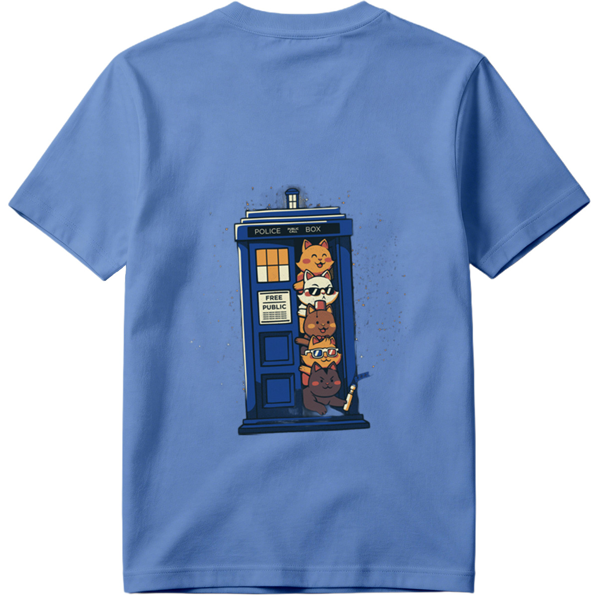 Doctor Who Cats in the TARDIS - Tee