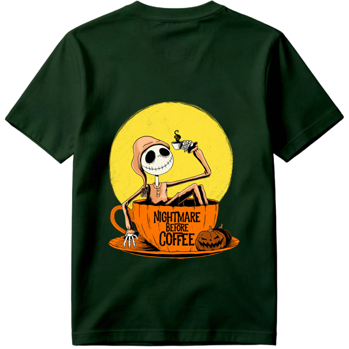 Jack Skellington in Coffee Cup - Nightmare Before Coffee - Tee