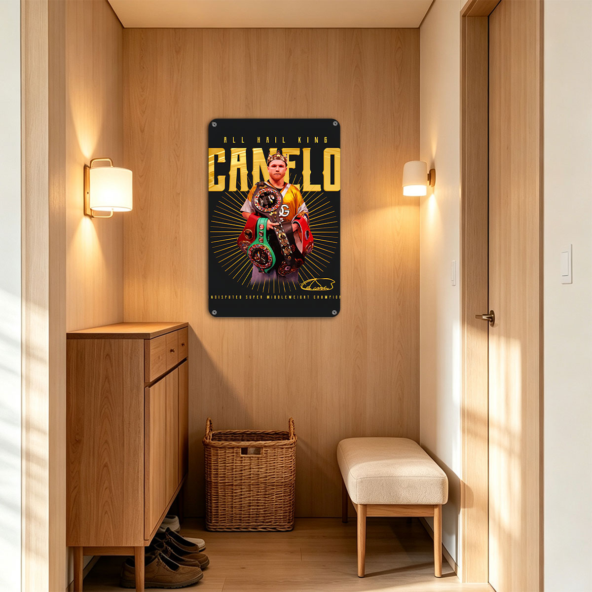 Canelo Alvarez, Undisputed Super Middleweight Champion, King of Boxing - painting