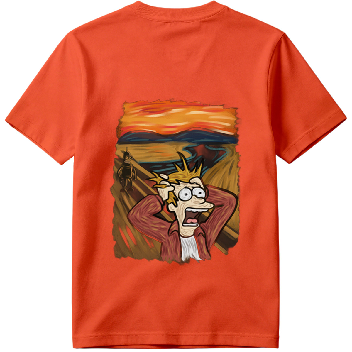 Futurama: Fry and Bender in the Desert Sunset - Tee