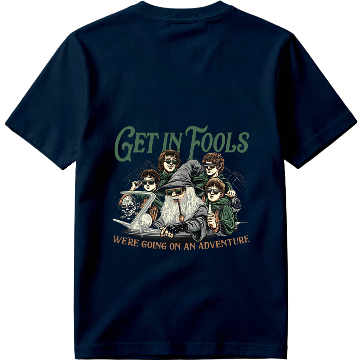 The Lord of the Rings: Frodo, Sam, Merry, Pippin, and Gandalf with a Modern Twist - Tee