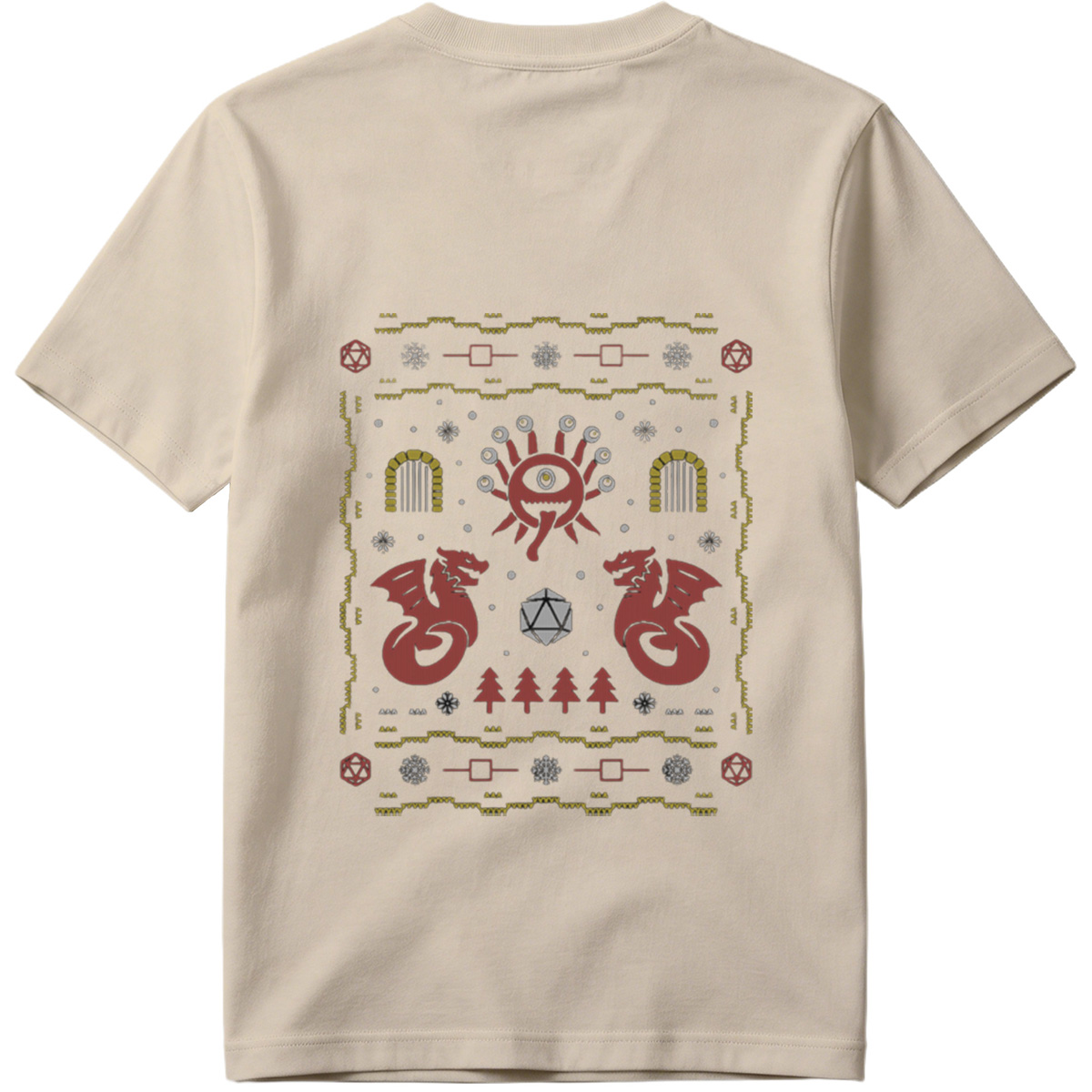 D&D Holiday Dragon & Eye of Vecna Sweater - Tee