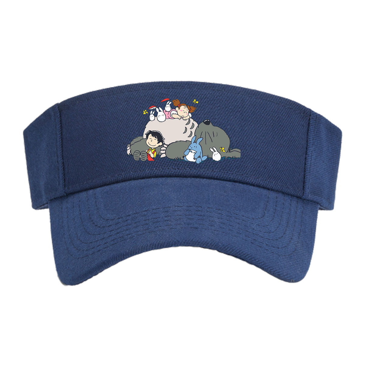 Totoro, Mei, Satsuki, and Friends in a Whimsical Forest Scene -  Visor cap
