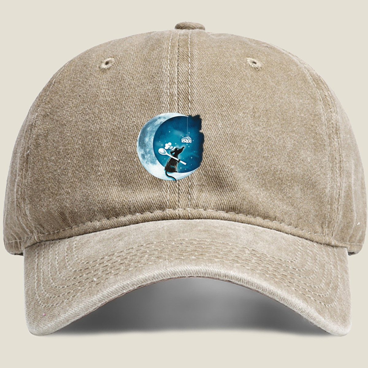 Mickey Mouse and the Moonlight Cheese Dream - Washed Denim - Baseball Cap