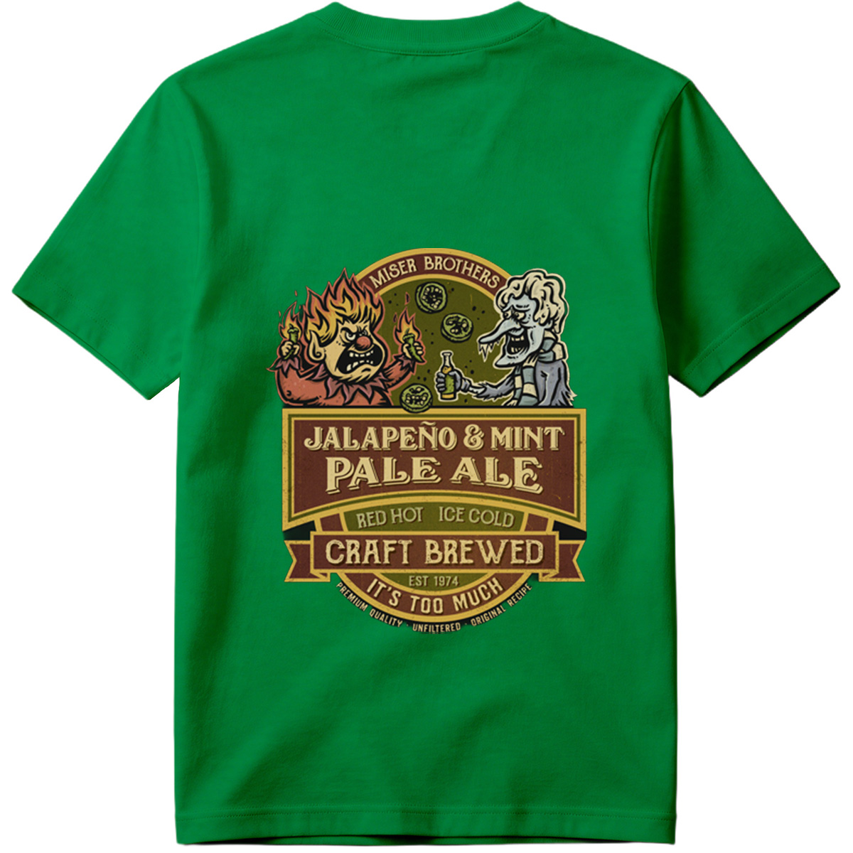 Miser Brothers Jalapeno & Mint Pale Ale Craft Brewed - Tee