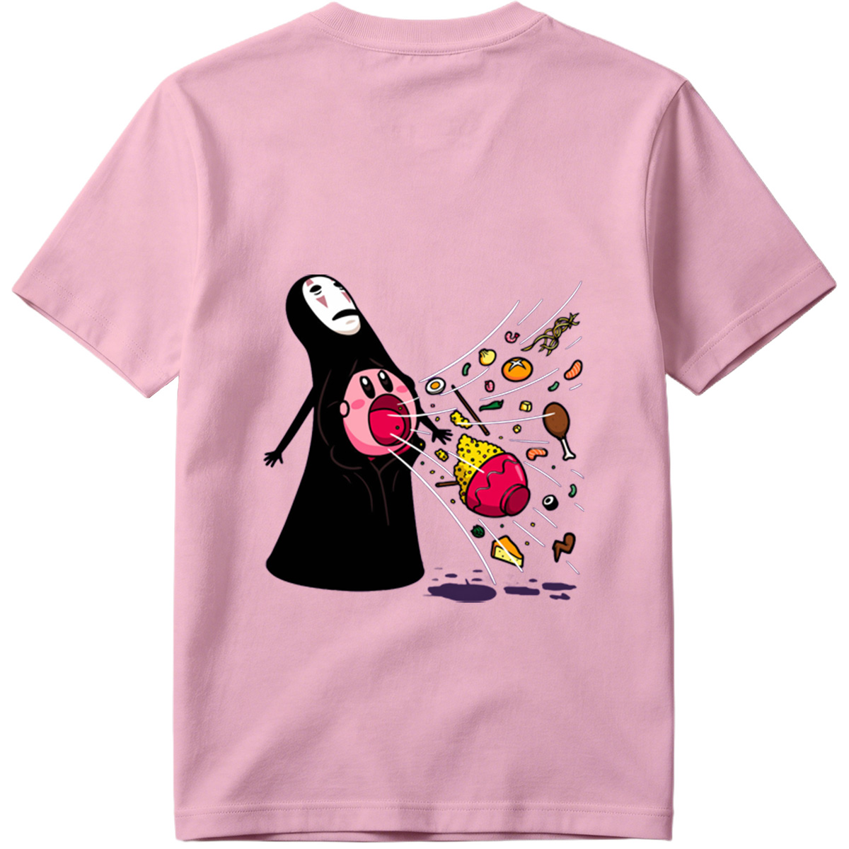 No-Face and Kirby: Food Explosion - Tee