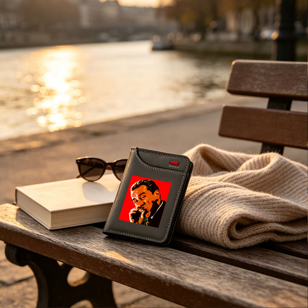 Leonardo DiCaprio in a Pop Art Style Portrait - Vertical Style Wallet