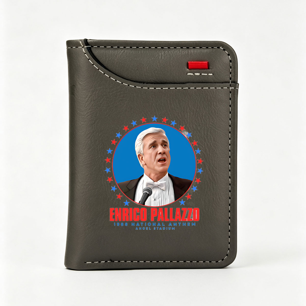 Enrico Pallazzo - 1988 National Anthem at Angel Stadium - Vertical Style Wallet