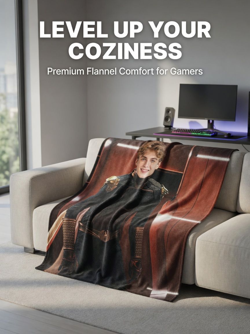 Custom Face Photo Flannel Fleece Throw Blanket Personalized Superhero Portrait Bed Couch Soft Warm Keepsake Gift