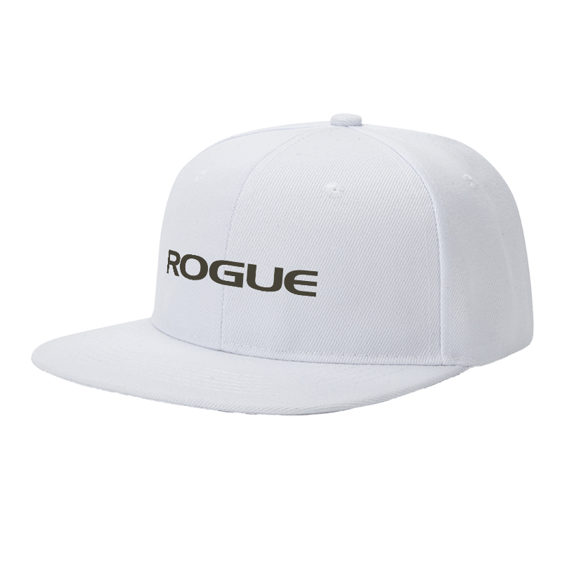 Flat Brim Baseball Cap Rogue Logo Print Streetwear Underground Skate Style Basketball Court Skate Park Urban Outfit for Skaters Rappers Streetwear Enthusiasts