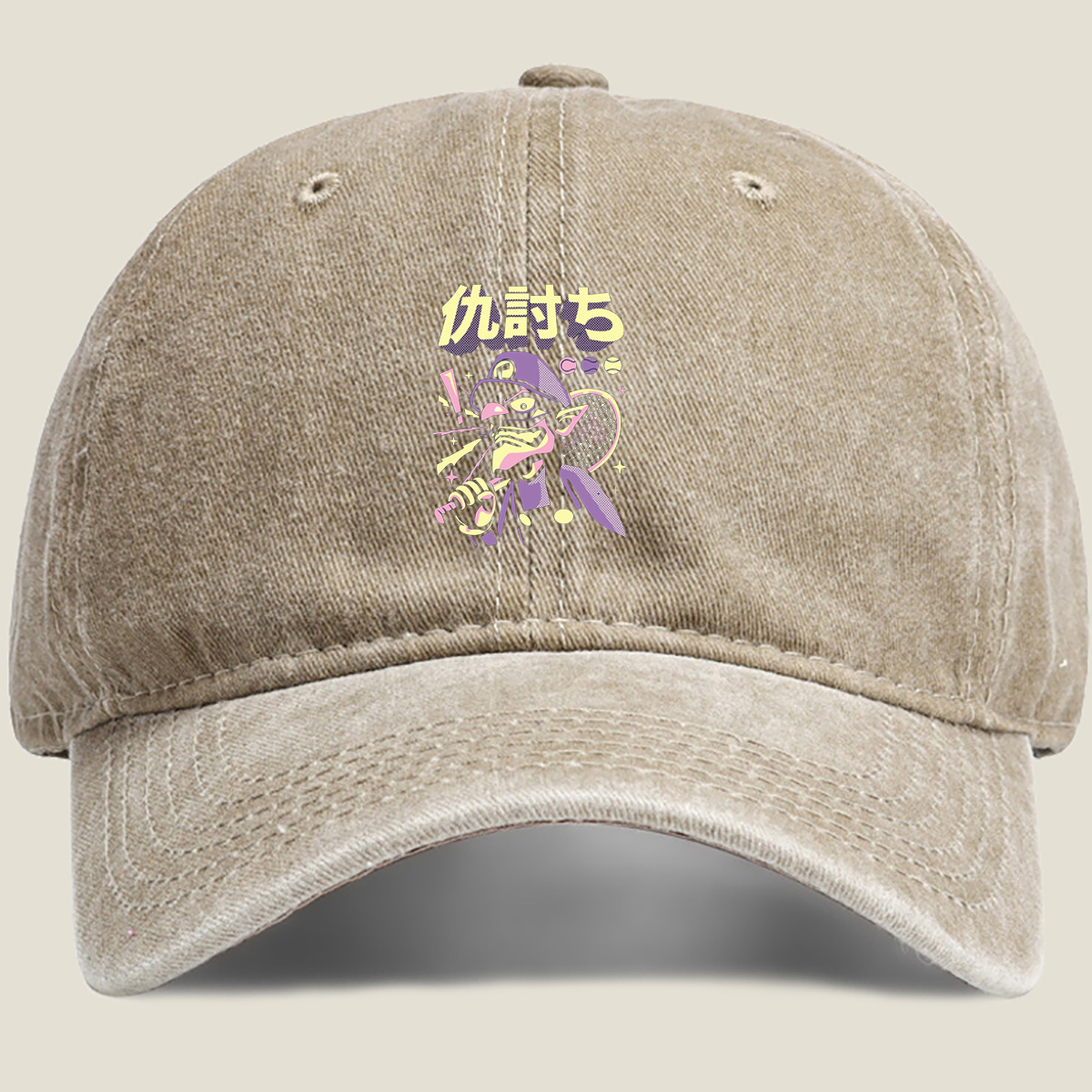 Waluigi Tennis Revenge - Washed Denim - Baseball Cap