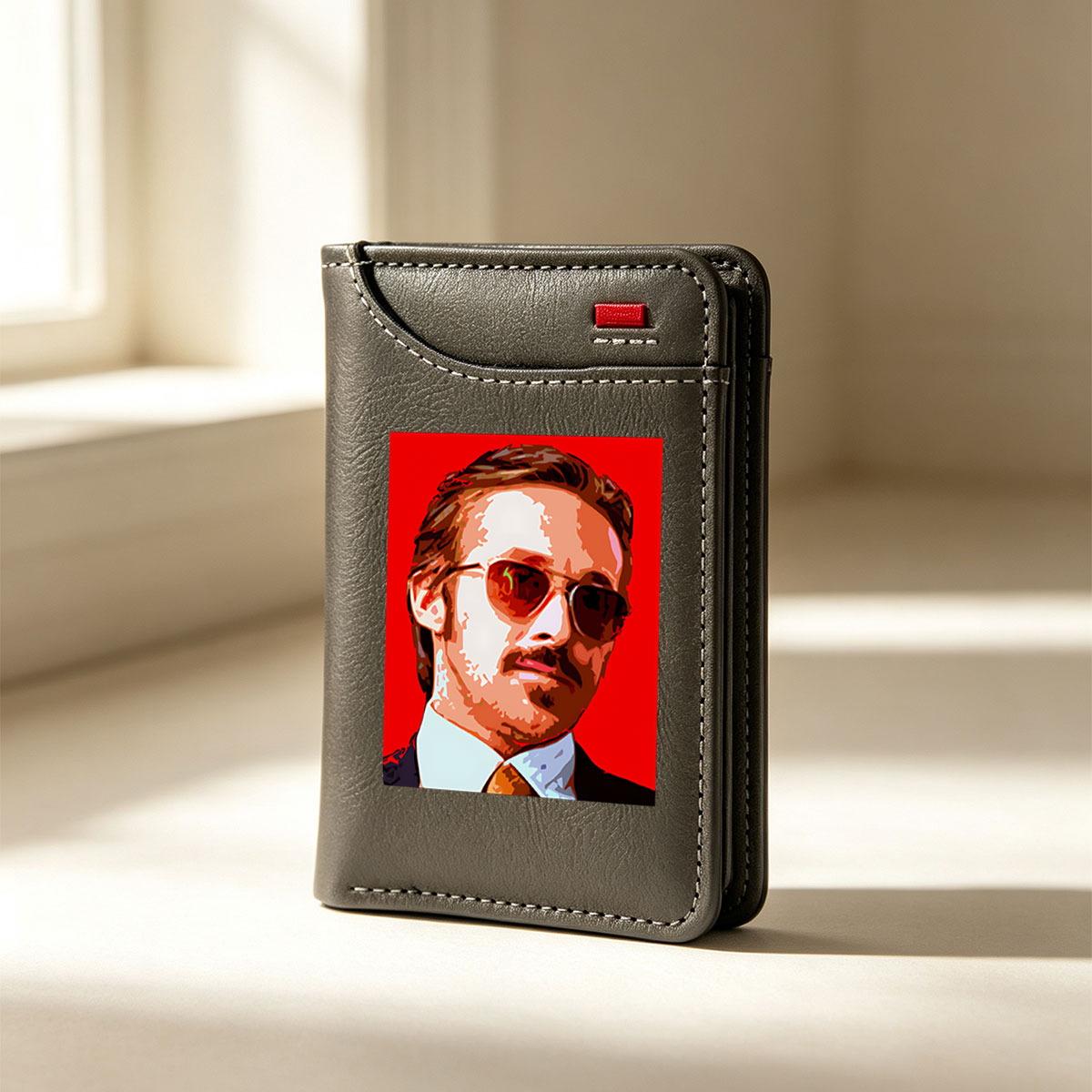 TaronEGerton in Aviator Sunglasses Pop Art Portrait - Vertical Style Wallet