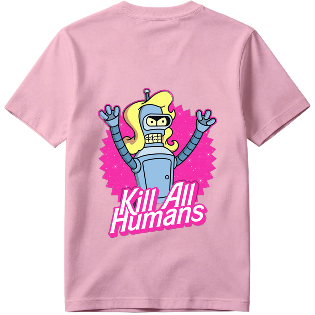 Futurama Bender Kill All Humans - Tee