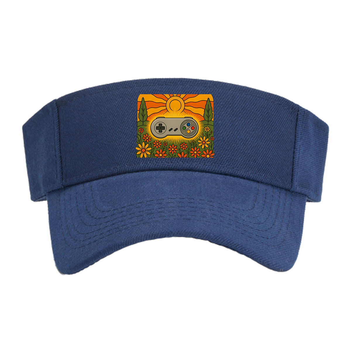 Super Nintendo Sega Genesis Controller in Sunflower Field: Nostalgic Gaming Memory -  Visor cap
