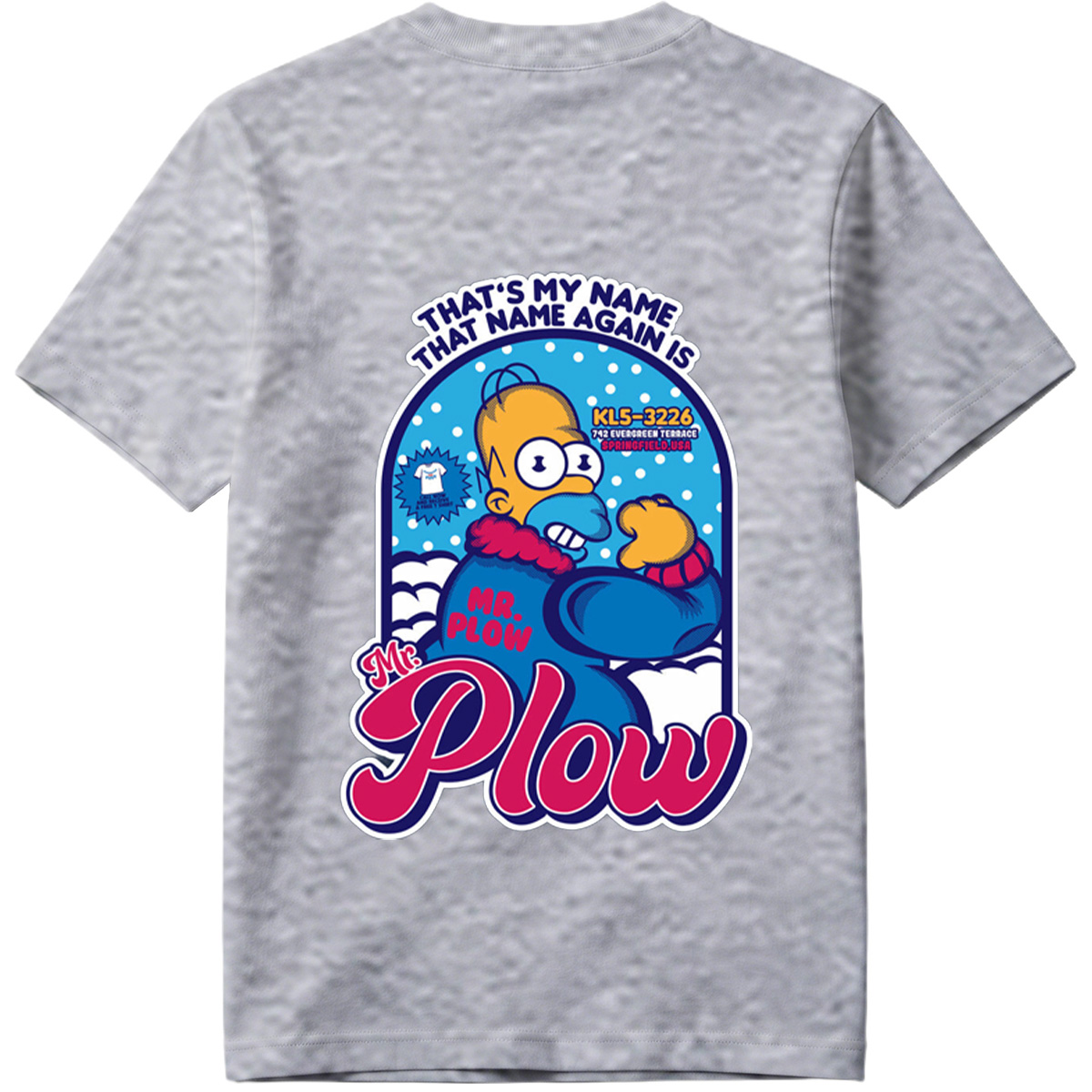 Homer Simpson Mr. Plow Springfield USA - Tee