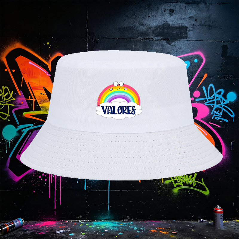 Unisex Bucket Hat with Rainbow and 