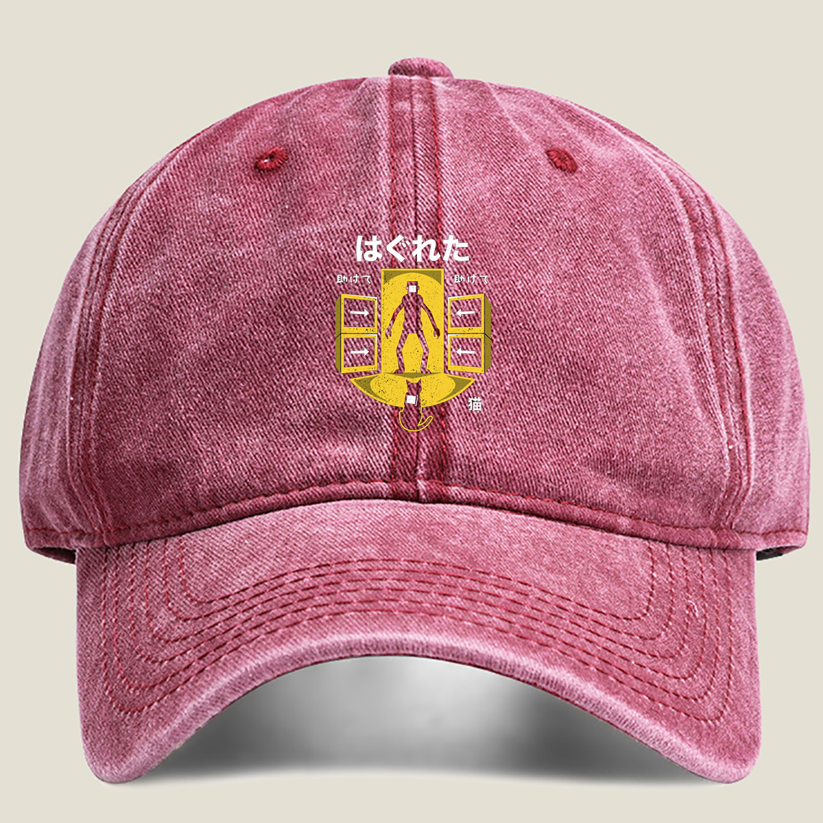 Hakureta: The Cat and the Man - Washed Denim - Baseball Cap